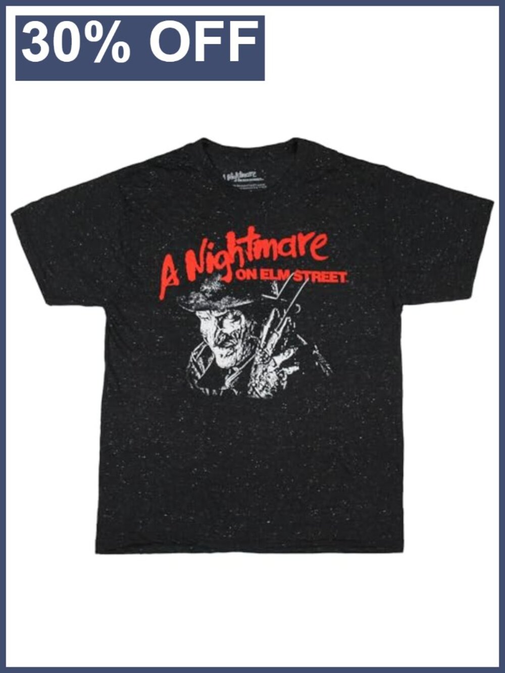 Freddy Krueger Distressed Graphic Tee Men's Short Sleeve Crew Neck